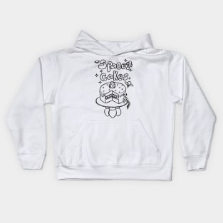 Space Cakes - Black Line Kids Hoodie